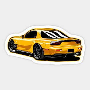 MAZ DA RX7 illustration Sticker